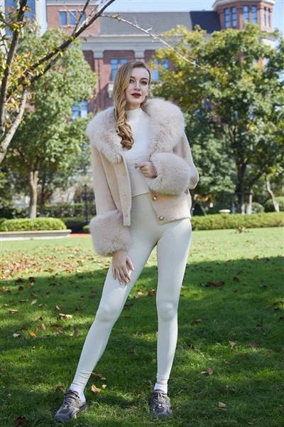 Krèm fouri cardigan